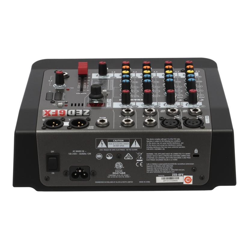 ALLEN&HEATH アレンアンドヒース/アナログミキサー/ZED-6FX//Z6FXX-01006469/Bランク/77