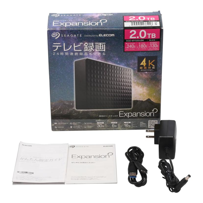 SEA GATE ELECOM シーゲート /外付けHDD 2TB/SGD-MY020UBK//2B1BAKY6/Bランク/85