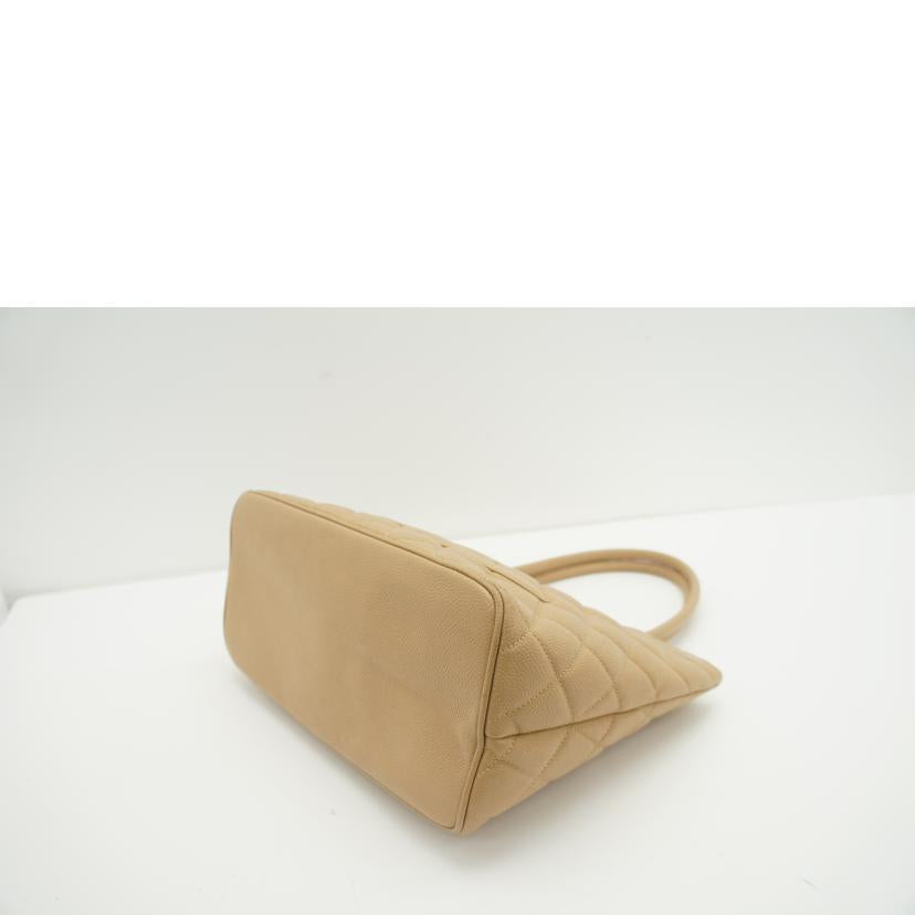 CHANEL シャネル/マトラッセキャビアスキン復刻トート/ベージュ//725****/ABランク/75