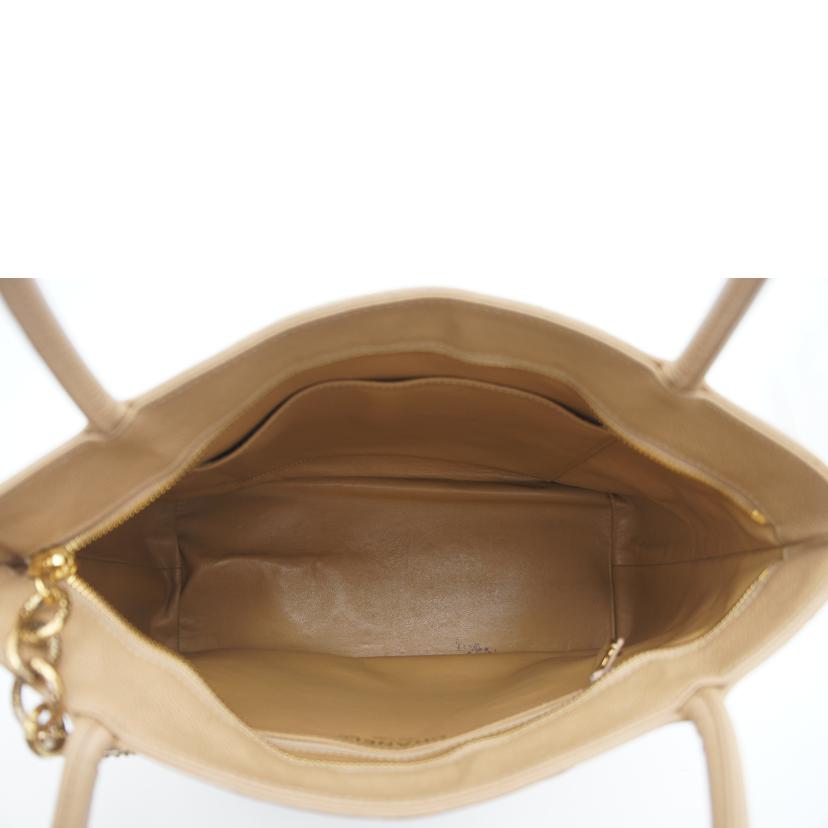 CHANEL シャネル/マトラッセキャビアスキン復刻トート/ベージュ//725****/ABランク/75