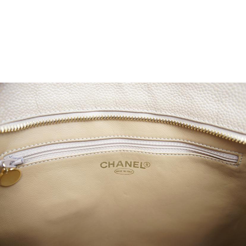 CHANEL シャネル/マトラッセキャビアスキン復刻トート/ベージュ//725****/ABランク/75