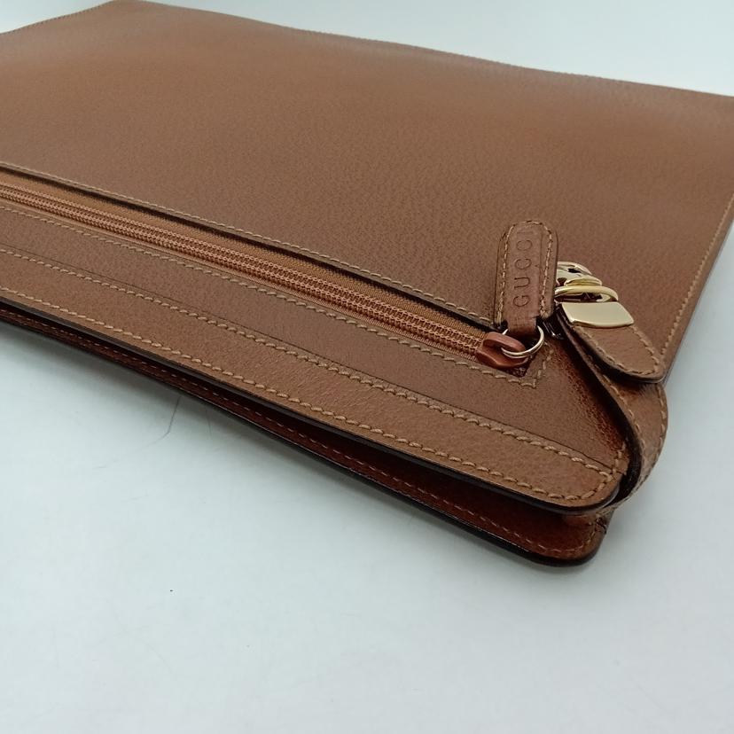 GUCCI グッチ/レザードキュメントケース/キャメル/017.122//368*/Aランク/69