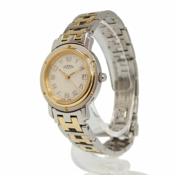 HERMES エルメス/クリッパーナクレ/シェル文字盤/クォーツ/CL4.220.212//193****/ABランク/82