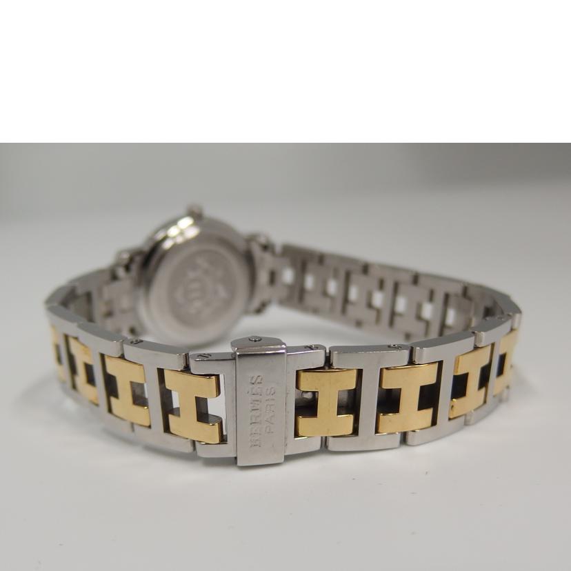 HERMES エルメス/クリッパーナクレ/シェル文字盤/クォーツ/CL4.220.212//193****/ABランク/82