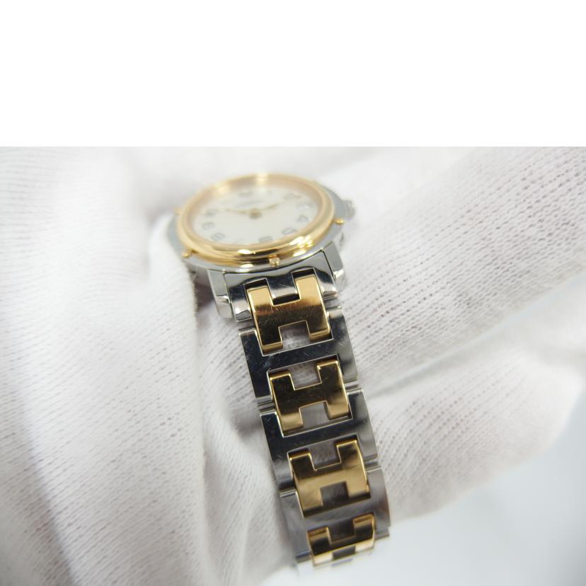 HERMES エルメス/クリッパーナクレ/シェル文字盤/クォーツ/CL4.220.212//193****/ABランク/82