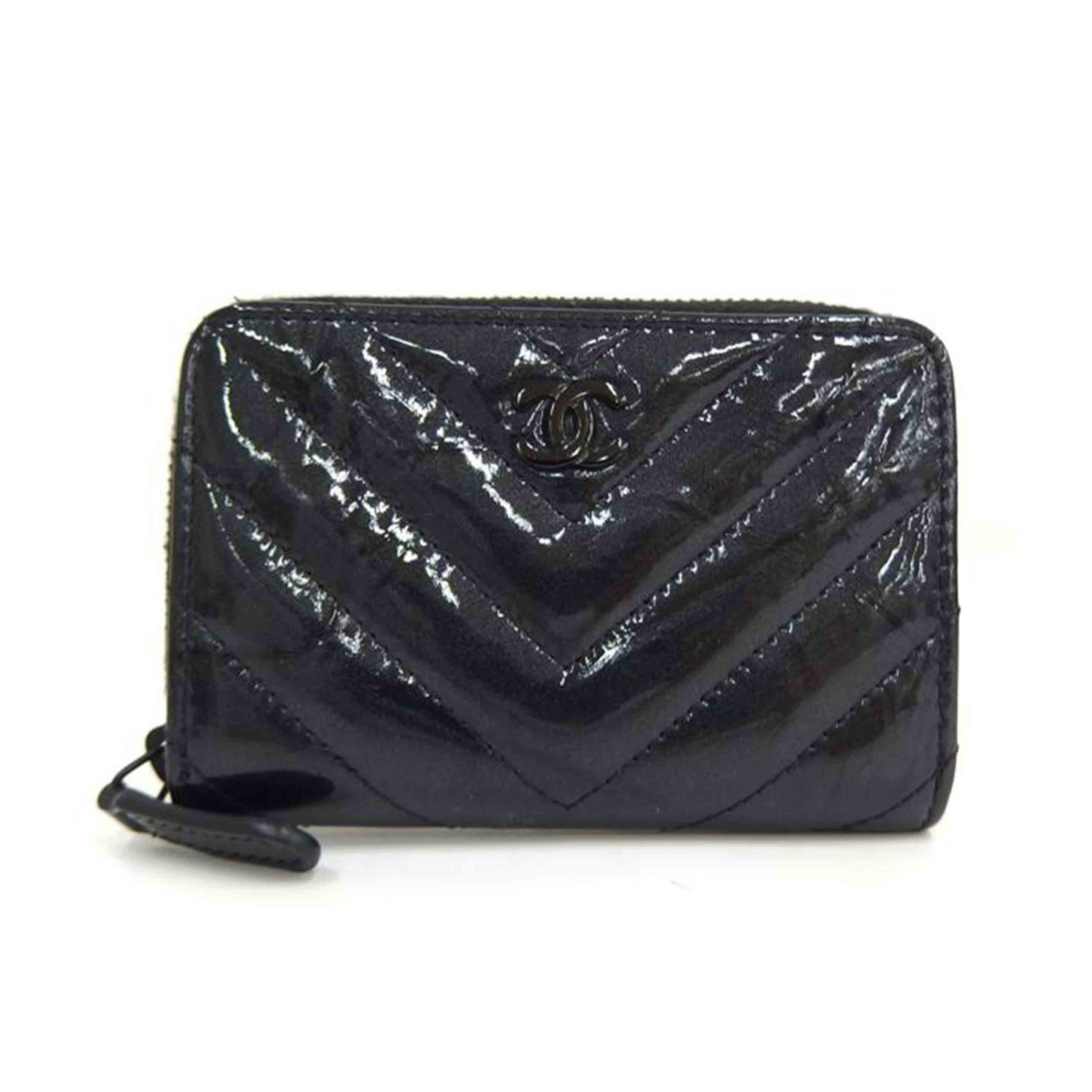 CHANEL シャネル/Vスティッチカードケース//258*****/Aランク/82