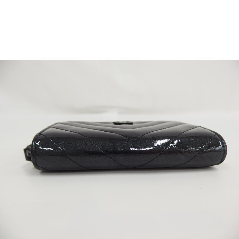 CHANEL シャネル/Vスティッチカードケース//258*****/Aランク/82