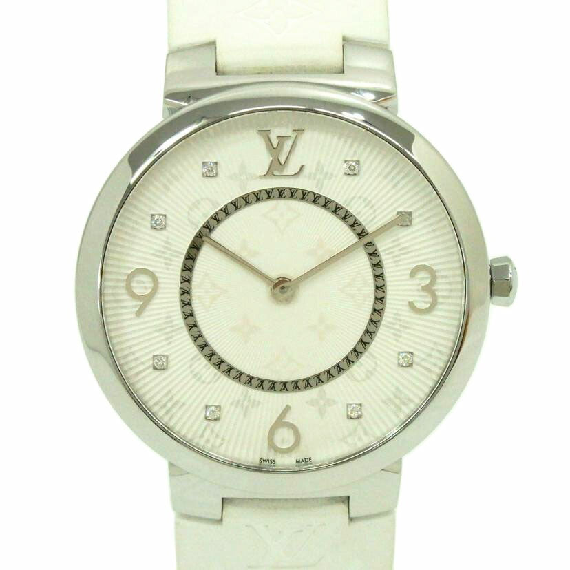 LOUIS VUITTON ルイ・ヴィトン/タンブールスリムGM/8Pダイヤ/クオーツ/Q1E01Z//AA4***/Aランク/77