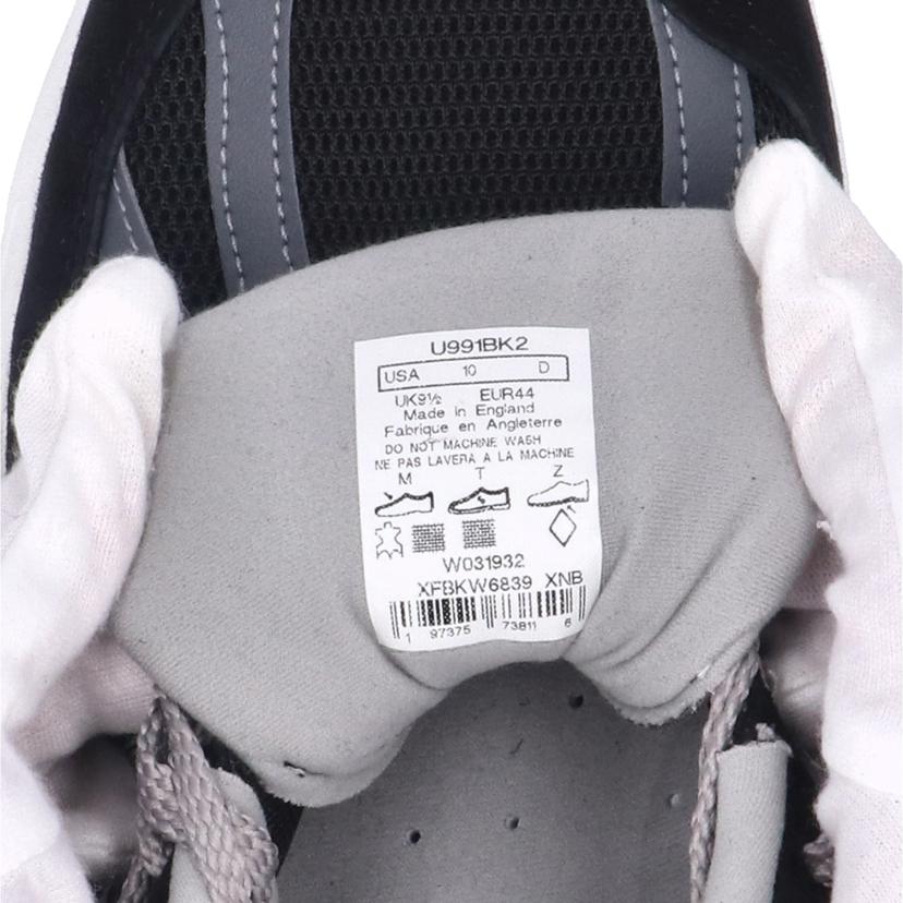 new balance ニューバランス/Made in UK 991 v2 BK2/U991BK2//Aランク/09