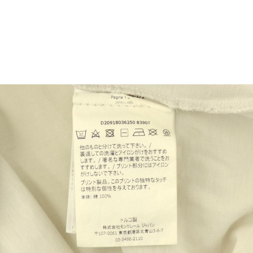 MONCLER モンクレール/MAGLIAプリント Tシャツ(ホワイト)//ABランク/75