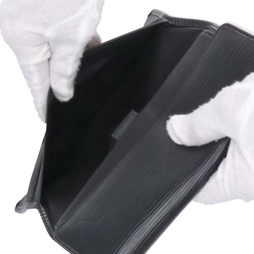 LV ルイヴィトン/ポルトトレゾールインターナショナル/エピ ノワール/M63382//SR0***/ABランク/75