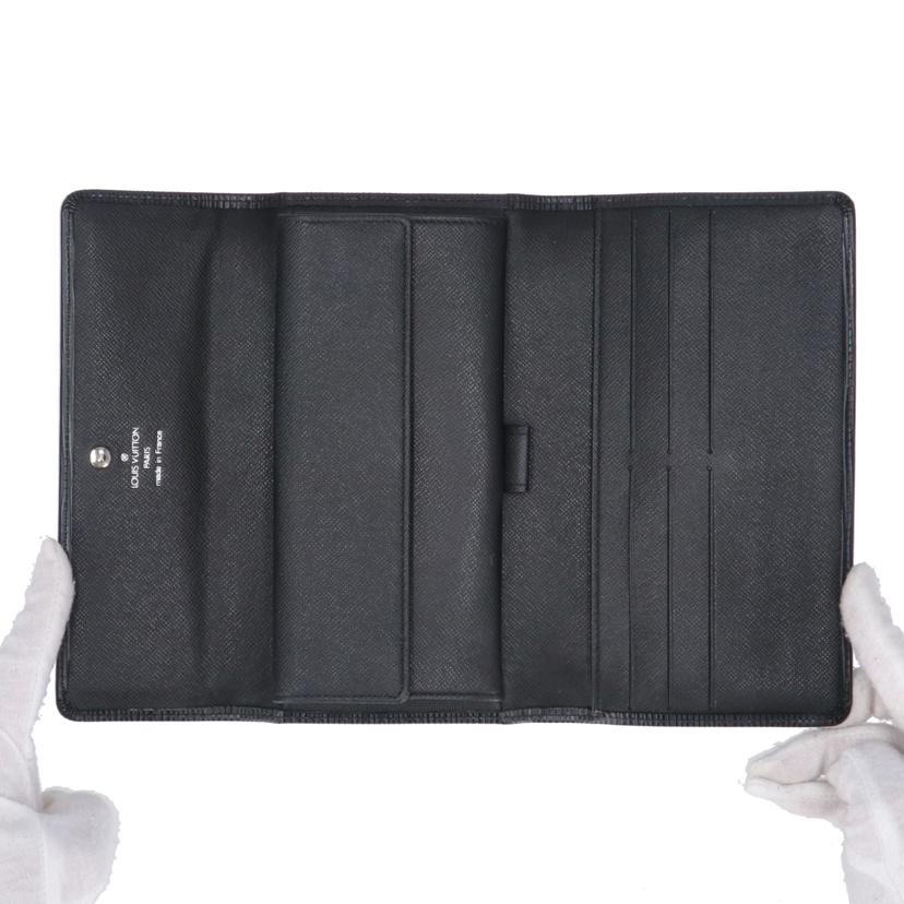 LV ルイヴィトン/ポルトトレゾールインターナショナル/エピ ノワール/M63382//SR0***/ABランク/75