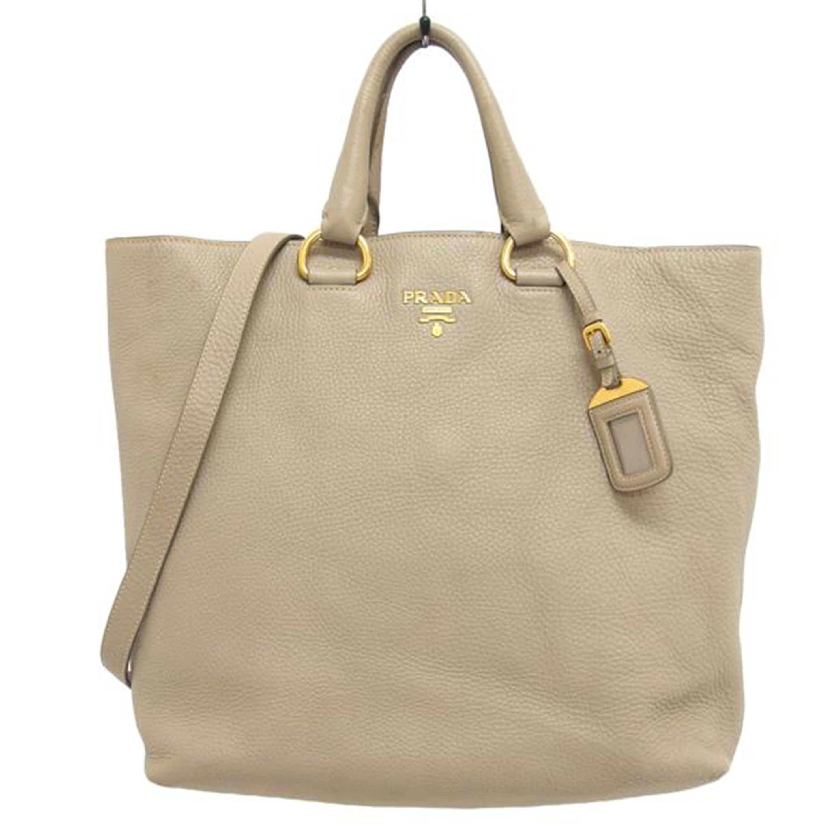 PRADA プラダ/レザー2WAYトートバッグ/グレージュ/1BG865//165/Bランク/04