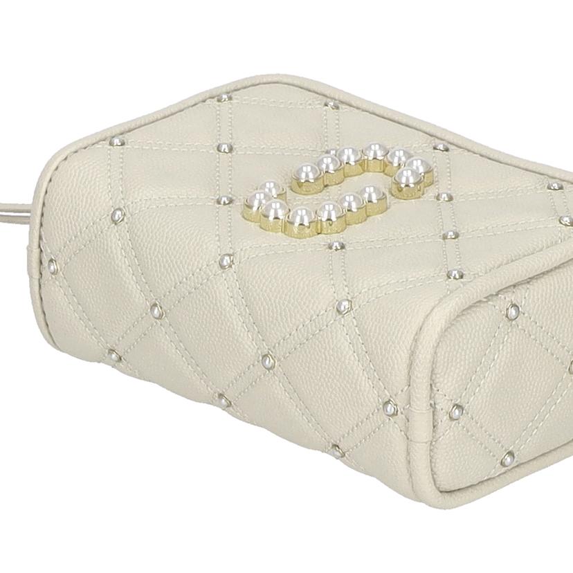 MARC JACOBS マークジェイコブス/マークジェイコブスフェイクパールロゴミニショルダー/M0016810//ABランク/75