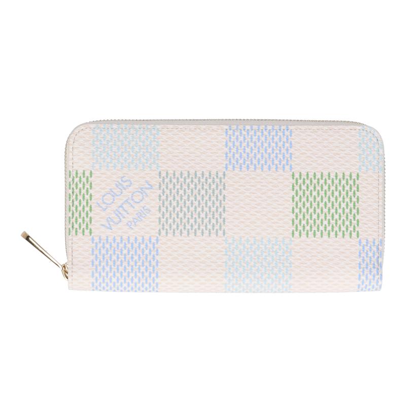 LV ルイヴィトン/ジッピー・ウォレット/ダミエリシャス/ピスタチオグリーン/N40748//RFI*/Sランク/75