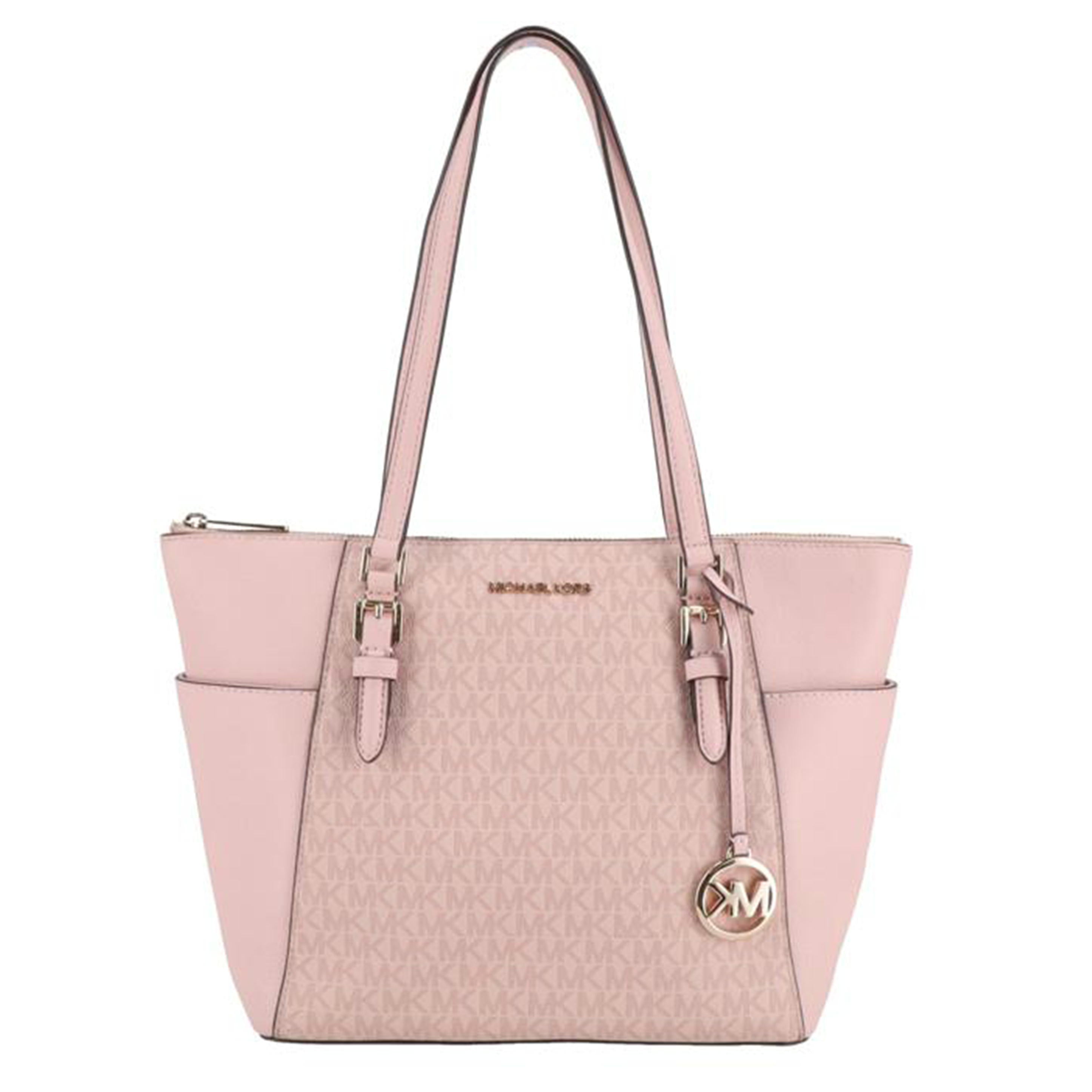 MICHAEL KORS マイケルコース/レザーMK柄トート/ピンク/チャーム付き/35T0GCFT3B//ABランク/42