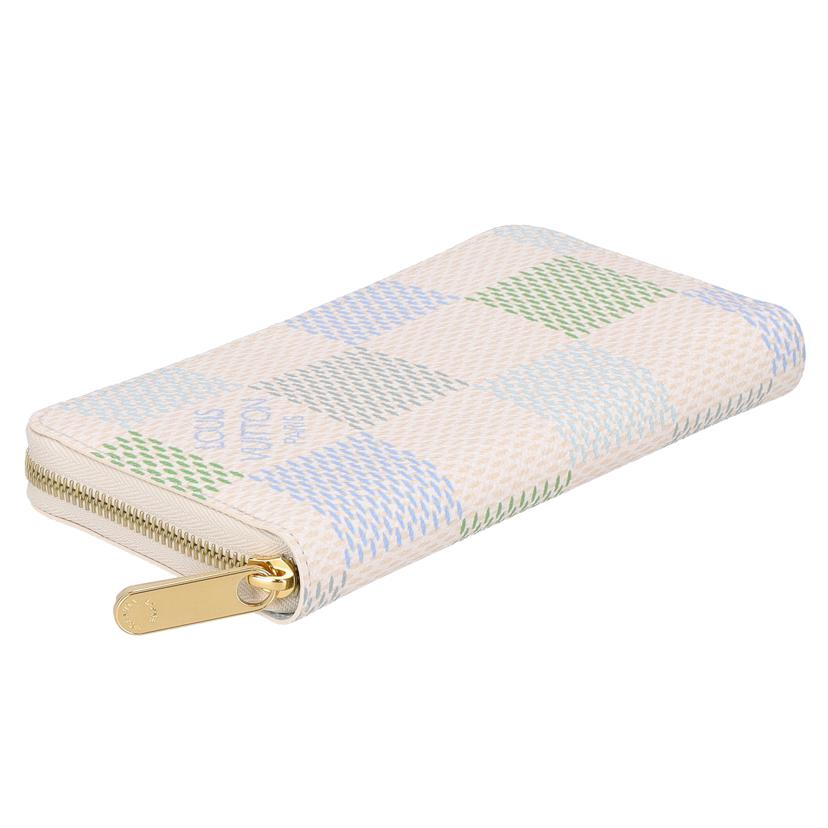 LV ルイヴィトン/ジッピー・ウォレット/ダミエリシャス/ピスタチオグリーン/N40748//RFI*/Sランク/75