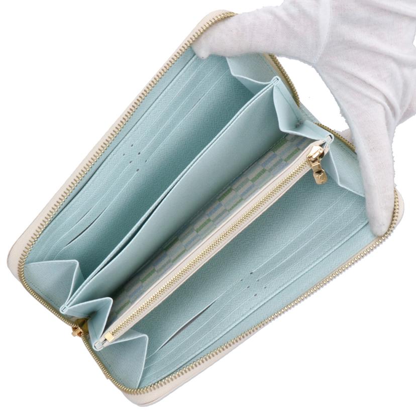 LV ルイヴィトン/ジッピー・ウォレット/ダミエリシャス/ピスタチオグリーン/N40748//RFI*/Sランク/75