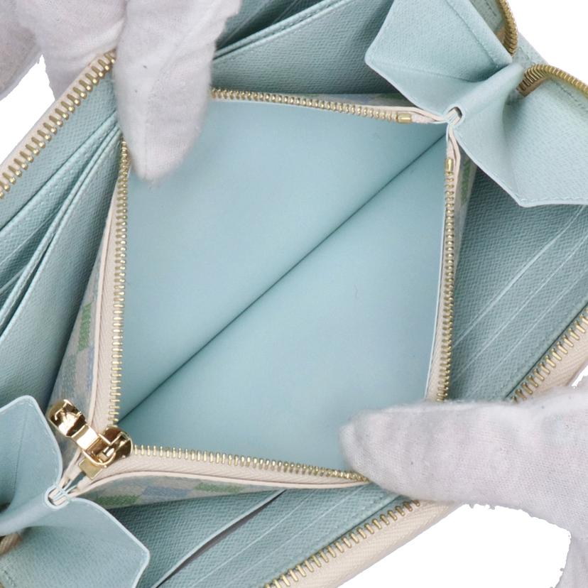 LV ルイヴィトン/ジッピー・ウォレット/ダミエリシャス/ピスタチオグリーン/N40748//RFI*/Sランク/75