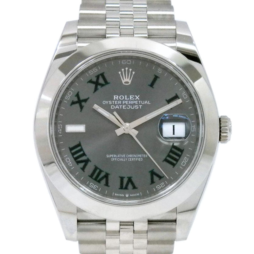 ROLEX ロレックス/デイトジャスト41・スレート×グリーン/ランダム番/126300//24M*****/SAランク/77
