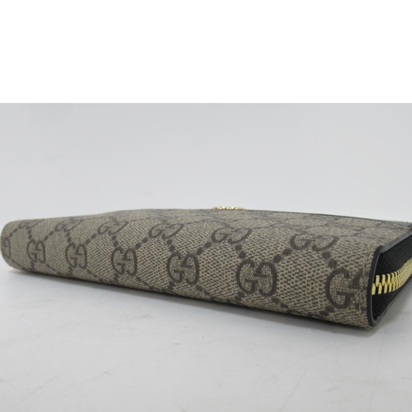 GUCCI/ラウンドファスナー長財布/GGスプリーム/456117//201*/SAランク/63