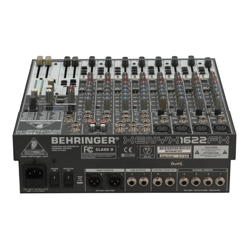 BEHRINGER ベリンガー /アナログミキサー/XENYX 1622FX//S0709467557/Bランク/82