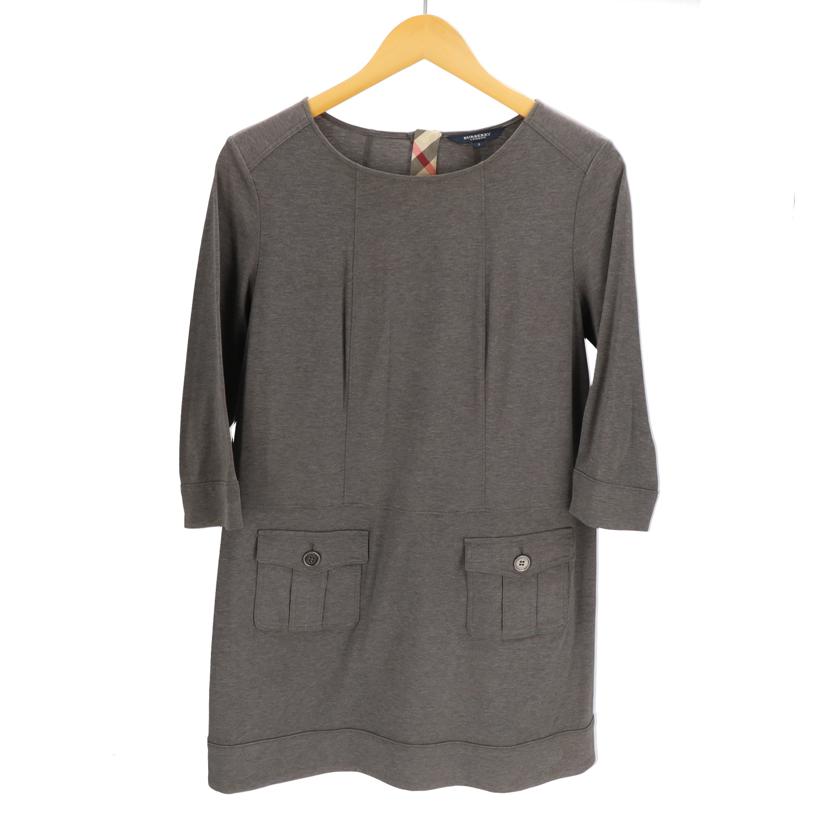 BURBERRY バーバリー/七分袖ワンピース/GRY/FA184-587-07//Bランク/94
