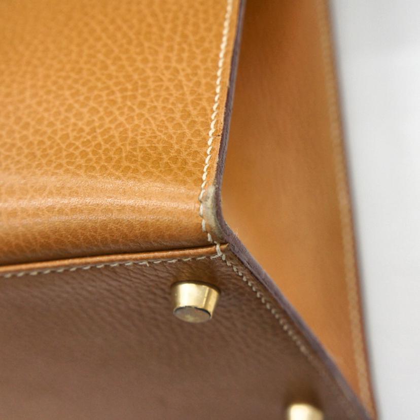 HERMES エルメス/ケリー35/ゴールド//〇Z/ABランク/91