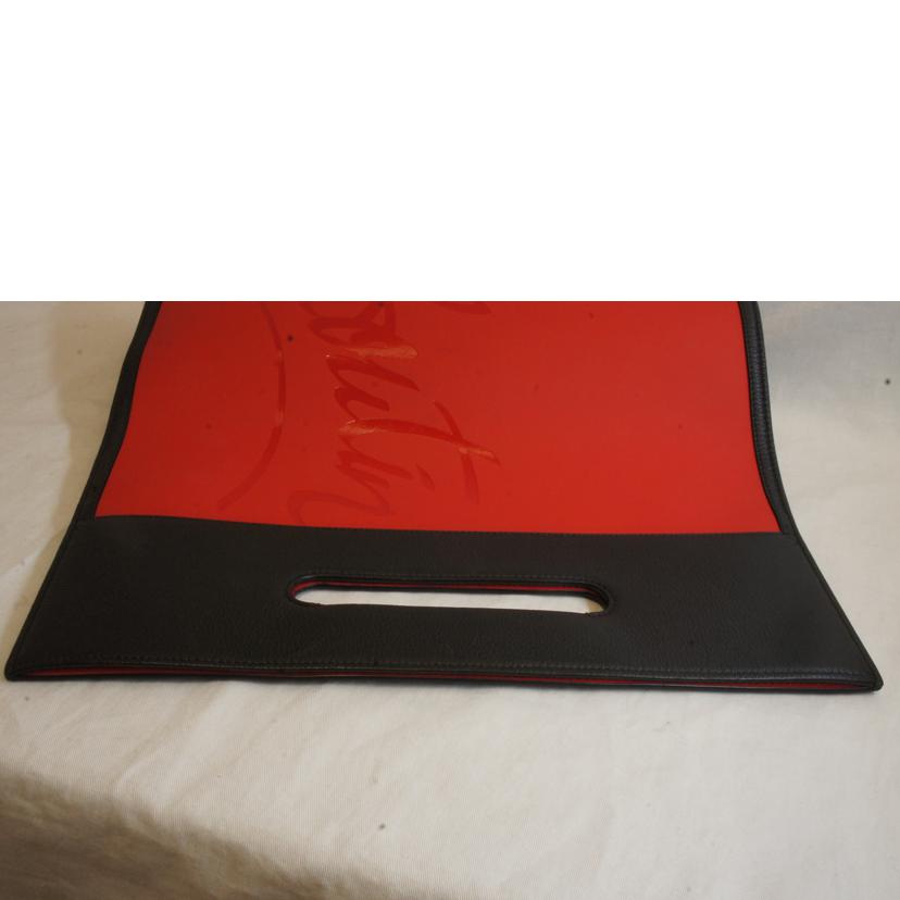 C.Louboutin クリスチャンルブタン/折りたたみクラッチバッグハンド/レザーラバー//Aランク/92