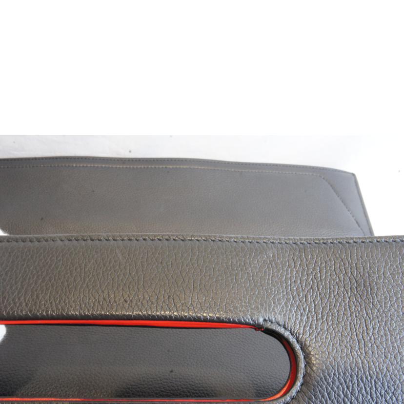 C.Louboutin クリスチャンルブタン/折りたたみクラッチバッグハンド/レザーラバー//Aランク/92