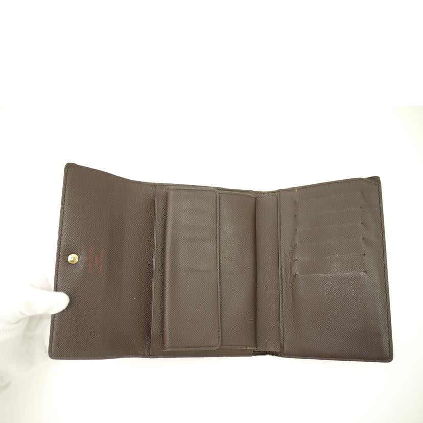 LOUIS VUITTON/ポルトトレゾール・エテュイパピエ/ダミエ・エベヌ/N61202//SP1***/Bランク/69