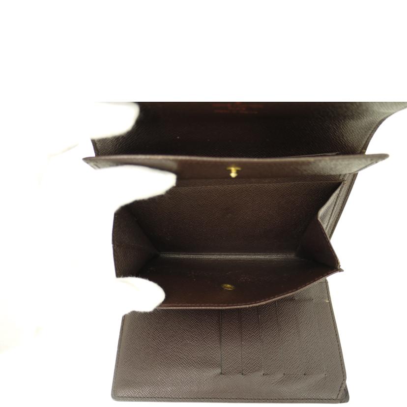 LOUIS VUITTON/ポルトトレゾール・エテュイパピエ/ダミエ・エベヌ/N61202//SP1***/Bランク/69