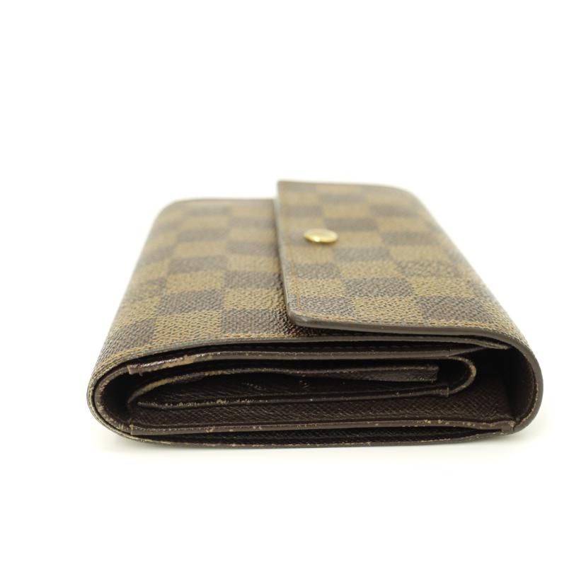 LOUIS VUITTON/ポルトトレゾール・エテュイパピエ/ダミエ・エベヌ/N61202//SP1***/Bランク/69