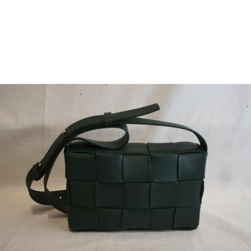 BOTTEGA VENETA ボッテガヴェネタ/イントレチャートカセットショルダーグリーン//Aランク/92