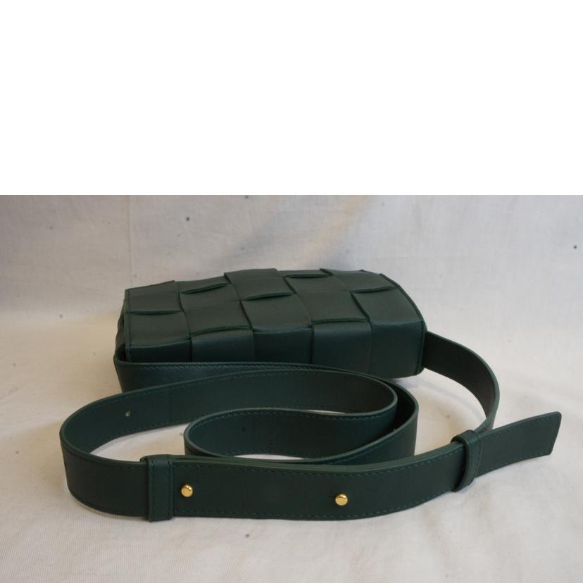 BOTTEGA VENETA ボッテガヴェネタ/イントレチャートカセットショルダーグリーン//Aランク/92