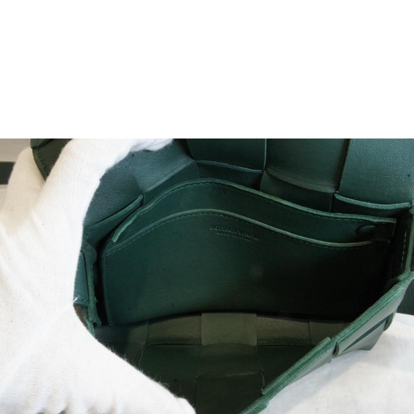 BOTTEGA VENETA ボッテガヴェネタ/イントレチャートカセットショルダーグリーン//Aランク/92