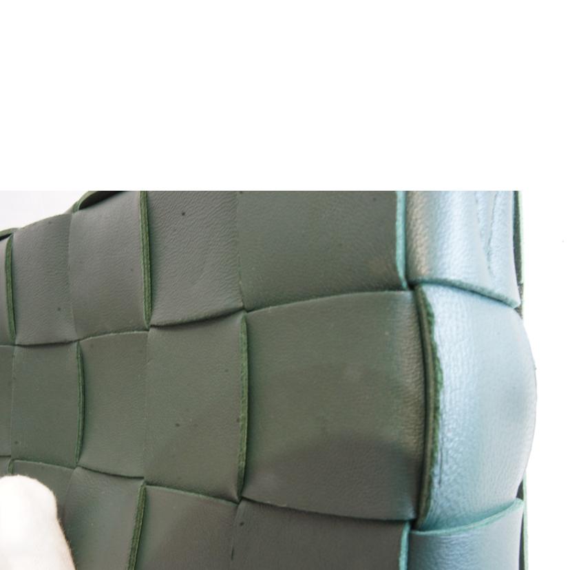 BOTTEGA VENETA ボッテガヴェネタ/イントレチャートカセットショルダーグリーン//Aランク/92