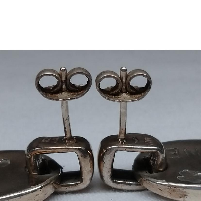 CHANEL シャネル/オーバルプレート SV925 ピアス//Bランク/52