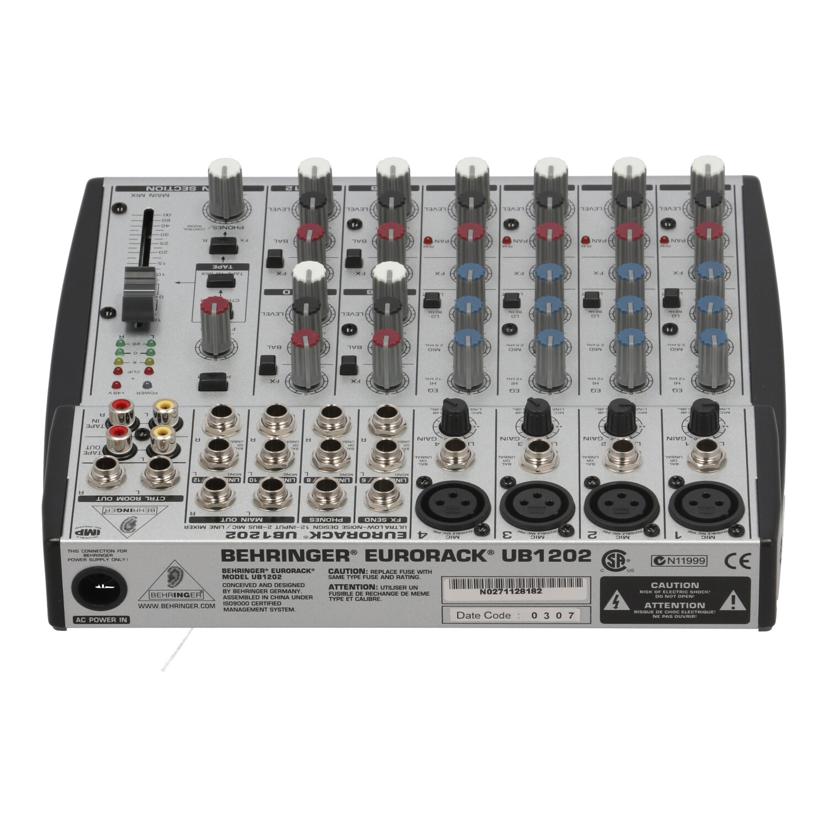BEHRINGER ベリンガー /アナログミキサー/EURORACK/UB1202//N0271128182/Bランク/62