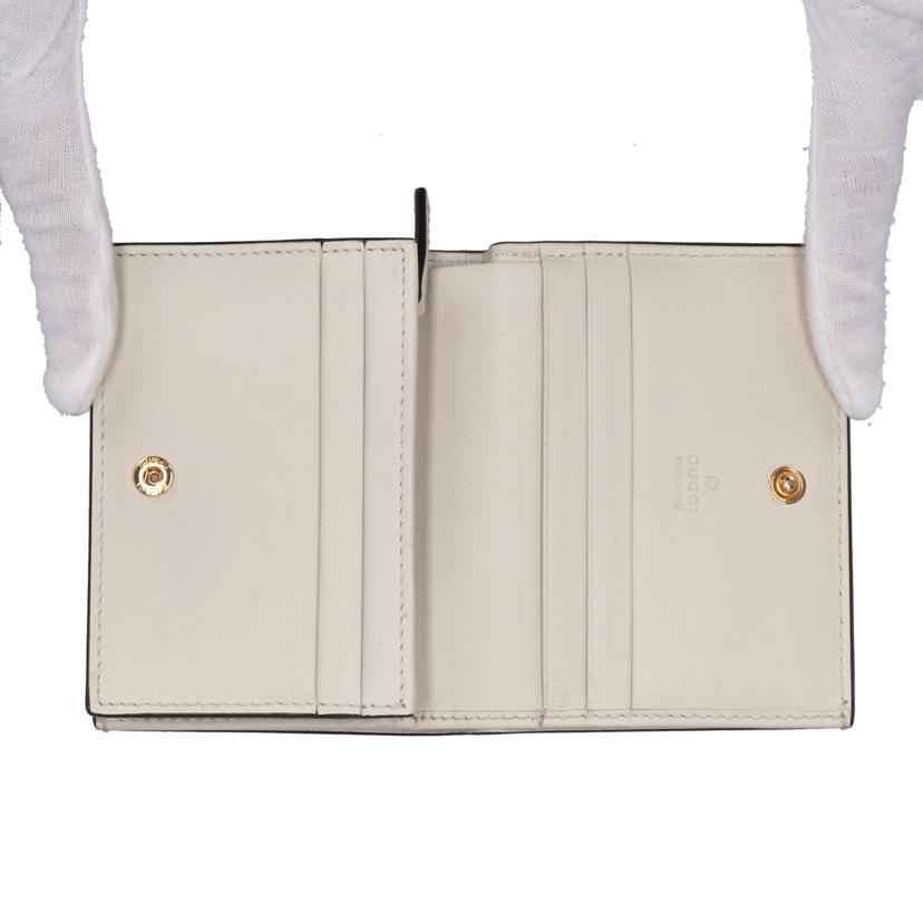 GUCCI グッチ/GGスプリーム レ ポム アップルプリント二つ折り財布/663922//ABランク/75