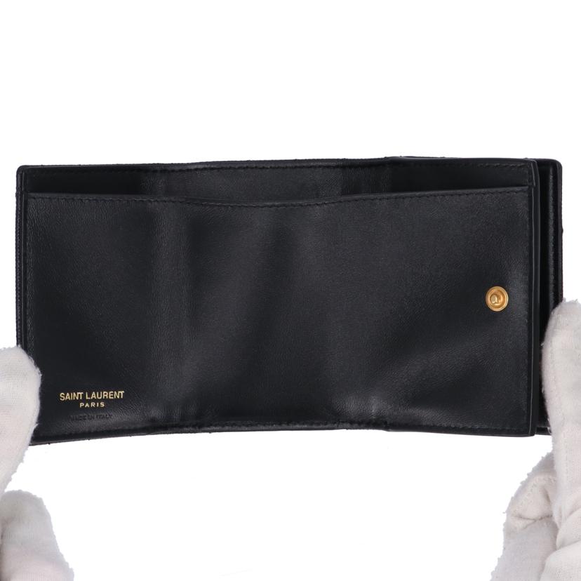 SAINT LAURENT サンローラン/モノグラムオリガミ タイニーウォレット/668274 BOWA1 1000/082*/Aランク/09