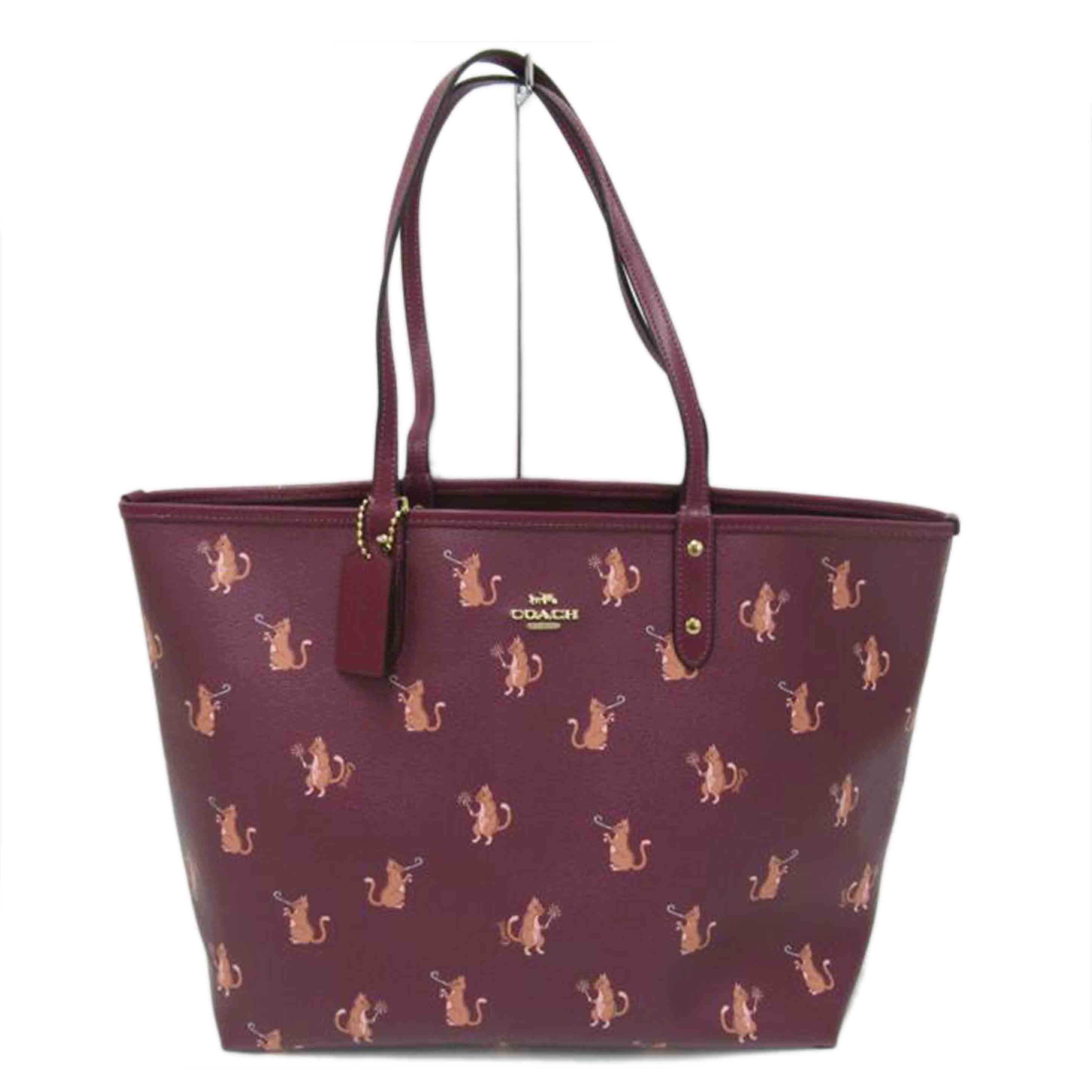 COACH/リバーシブル トートバッグ/キャット・PVC/F80232//J19**/ABランク/63