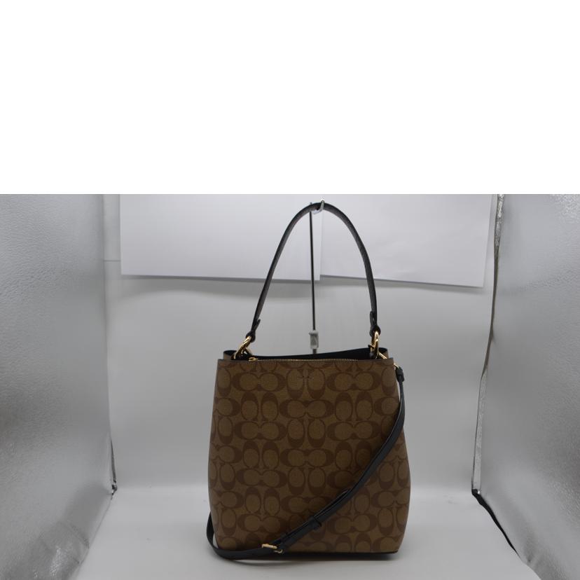 COACH コーチ/シグネチャーペブルレザーバケット/バスキアコラボ/C5787//F21**/Aランク/89