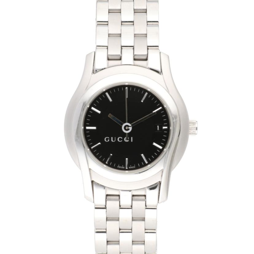 GUCCI グッチ /Gクラス・ブラックレディースクオーツ/5500L//131*****/ABランク/37