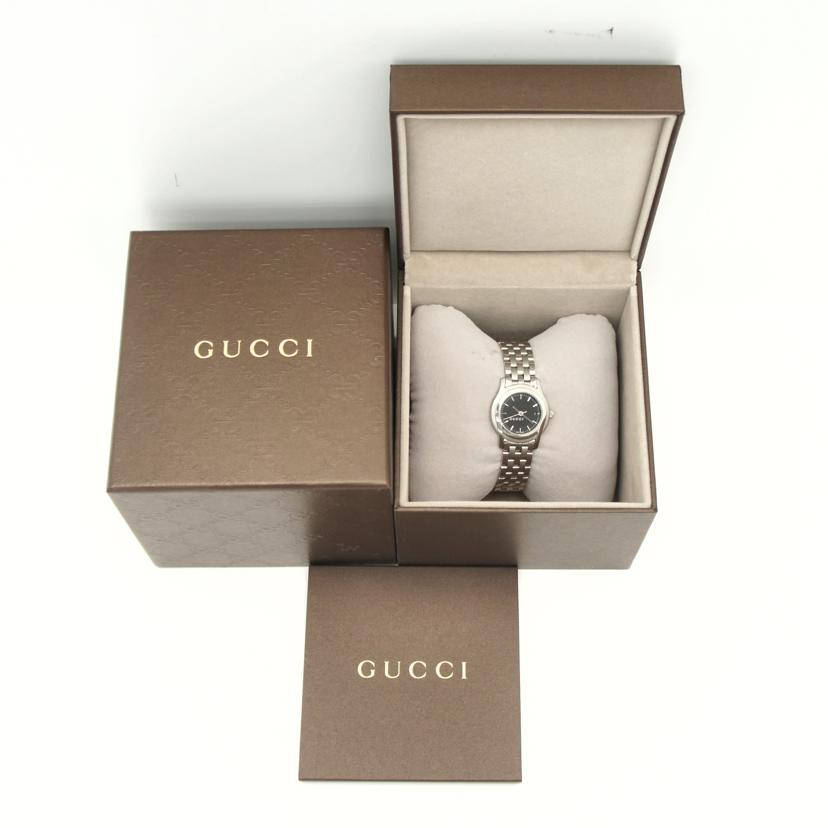 GUCCI グッチ /Gクラス・ブラックレディースクオーツ/5500L//131*****/ABランク/37