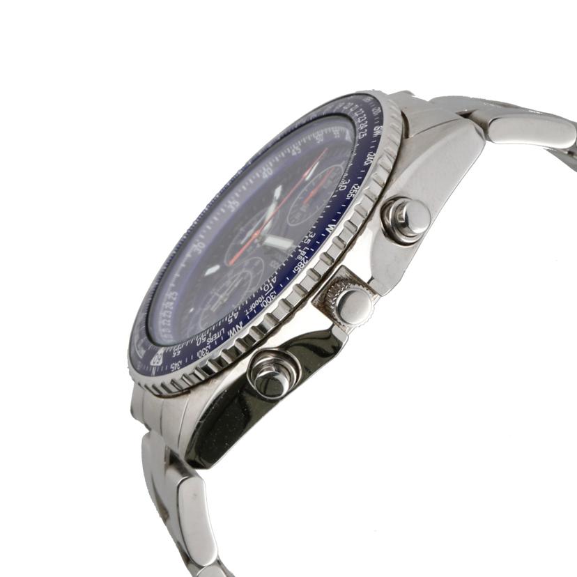 SEIKO セイコー/パイロット/ 青文字盤/ メンズクロノグラフ/7T92-0CF0//461**/Bランク/70