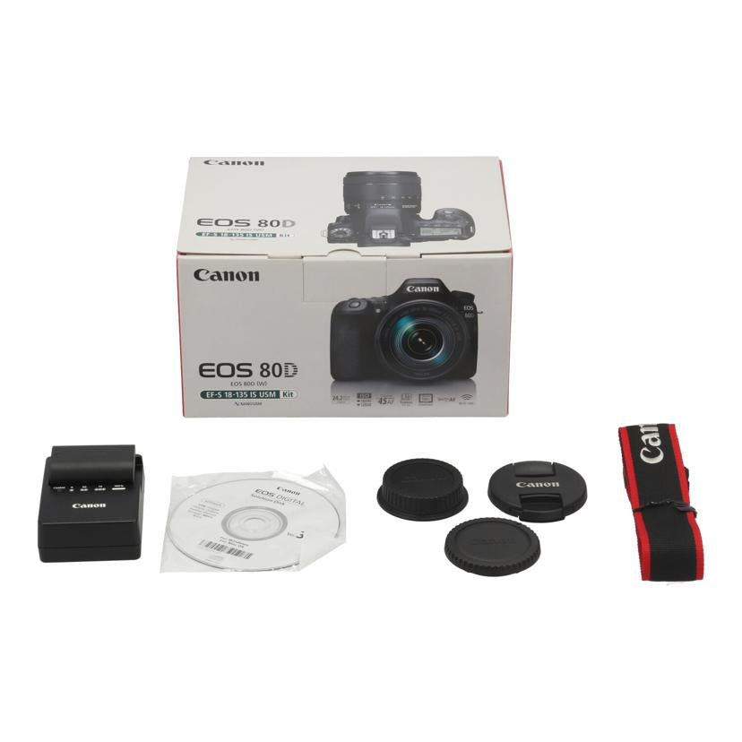 Canon キヤノン /デジタル一眼レンズキット/EOS 80D 18-135mmレンズキット//311024000348/Aランク/63