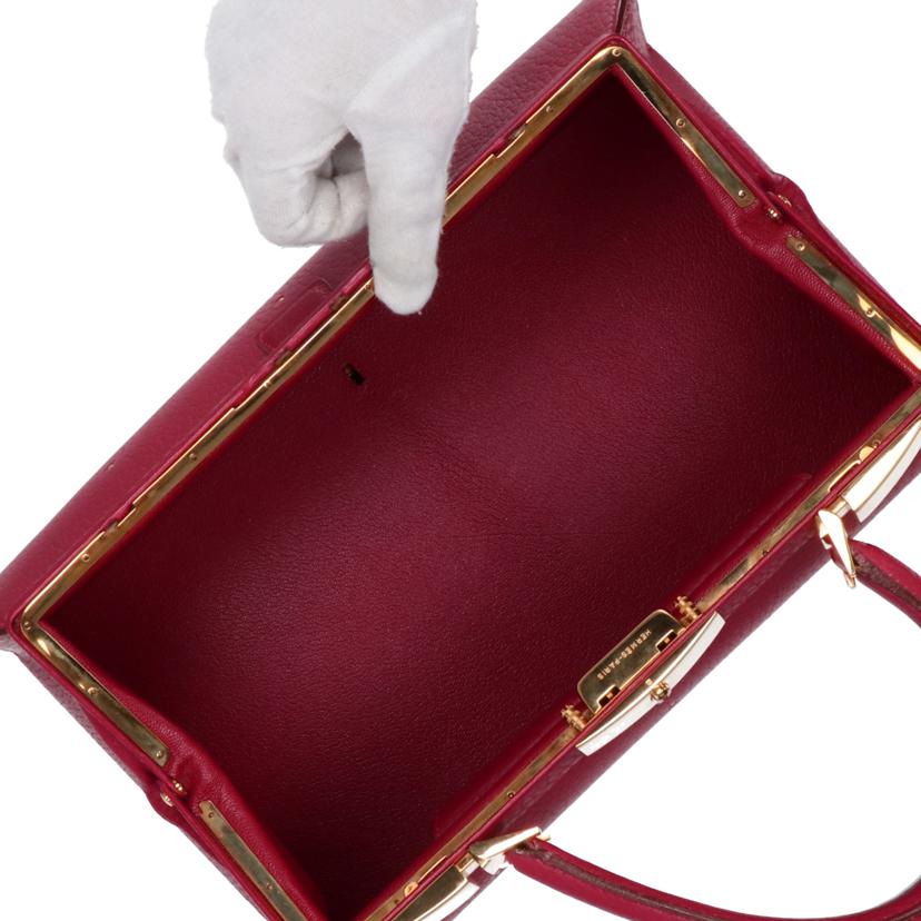 HERMES エルメス/サックマレットスティール/ルージュヴィフ/GD金具//〇X ***/ABランク/24