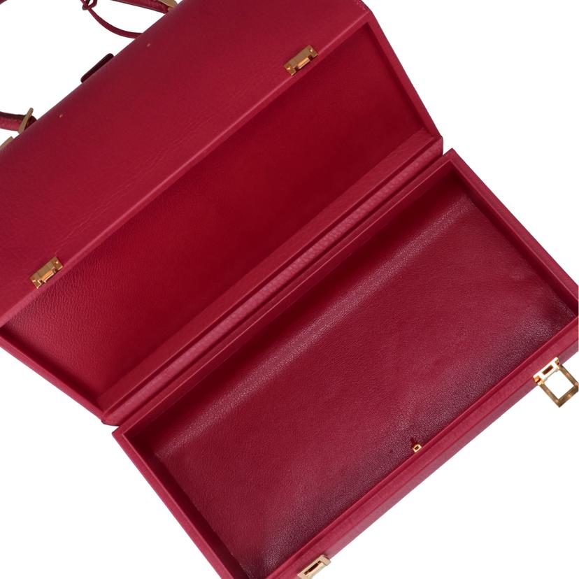 HERMES エルメス/サックマレットスティール/ルージュヴィフ/GD金具//〇X ***/ABランク/24