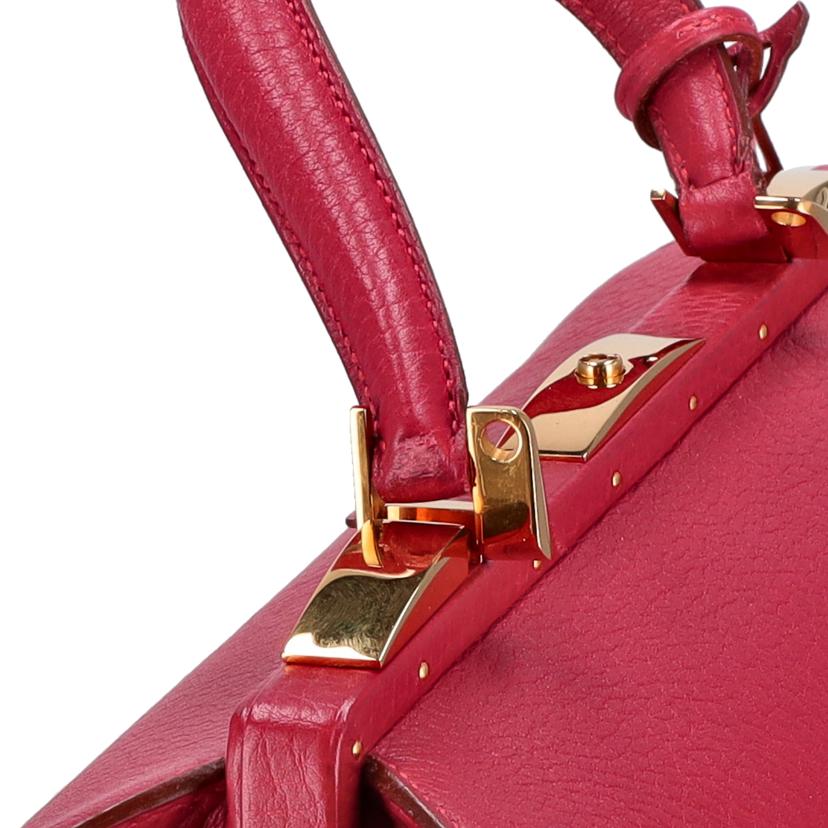 HERMES エルメス/サックマレットスティール/ルージュヴィフ/GD金具//〇X ***/ABランク/24